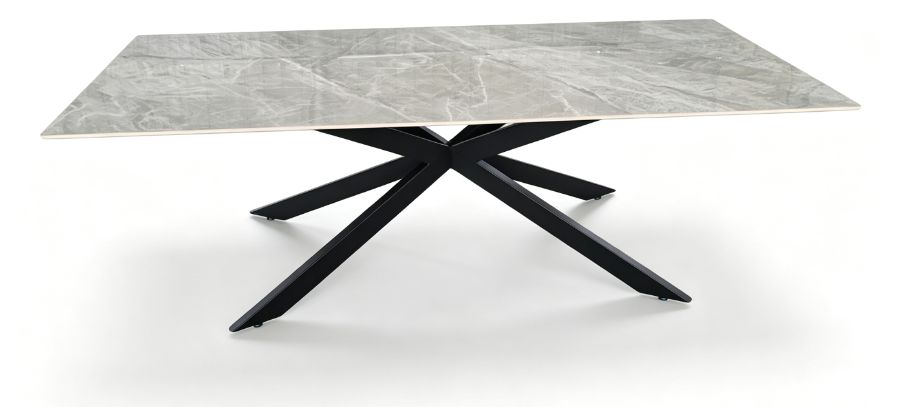 Mesa Dallas fija · 2,40 × 1,20 m · Gris mármol — foto 2