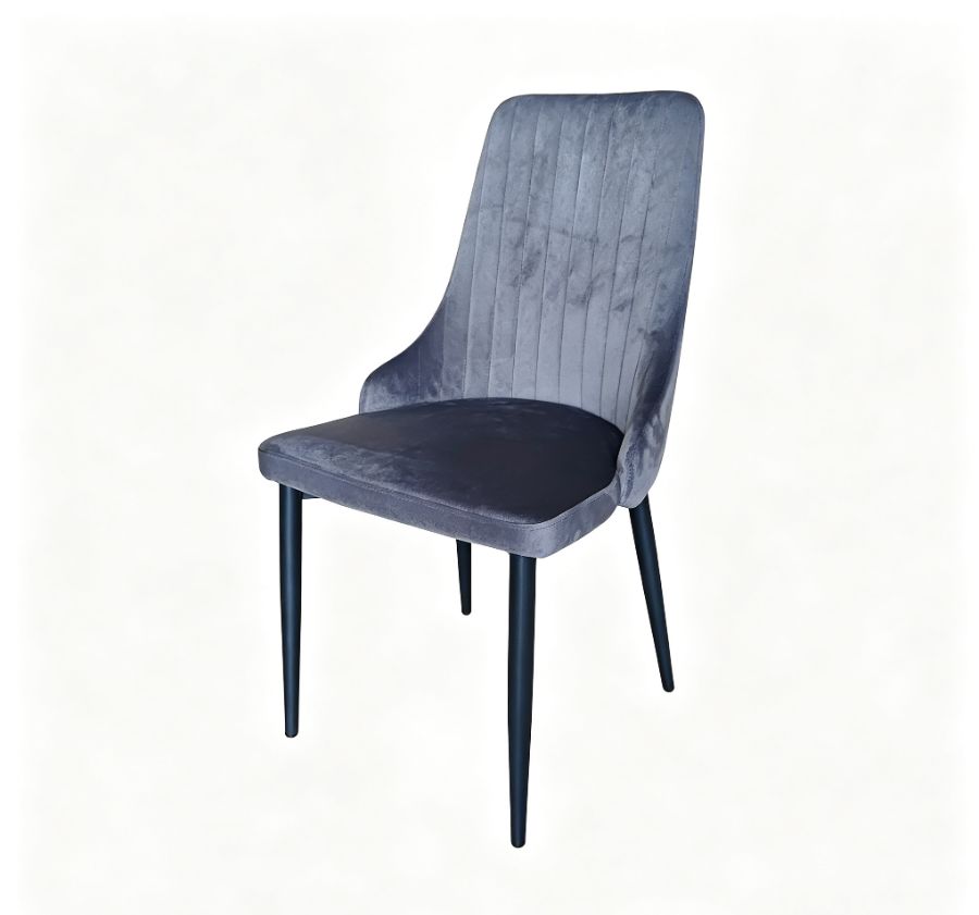 Silla Viena Velvet · Gris 40 — foto 2