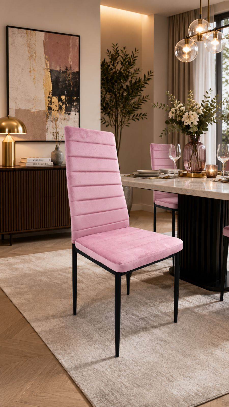 Silla Venecia Velvet · Rosa 78 — foto 1