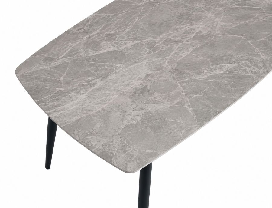 Mesa Roma fija · 1,20 m × 80 cm · Gris mármol — foto 3
