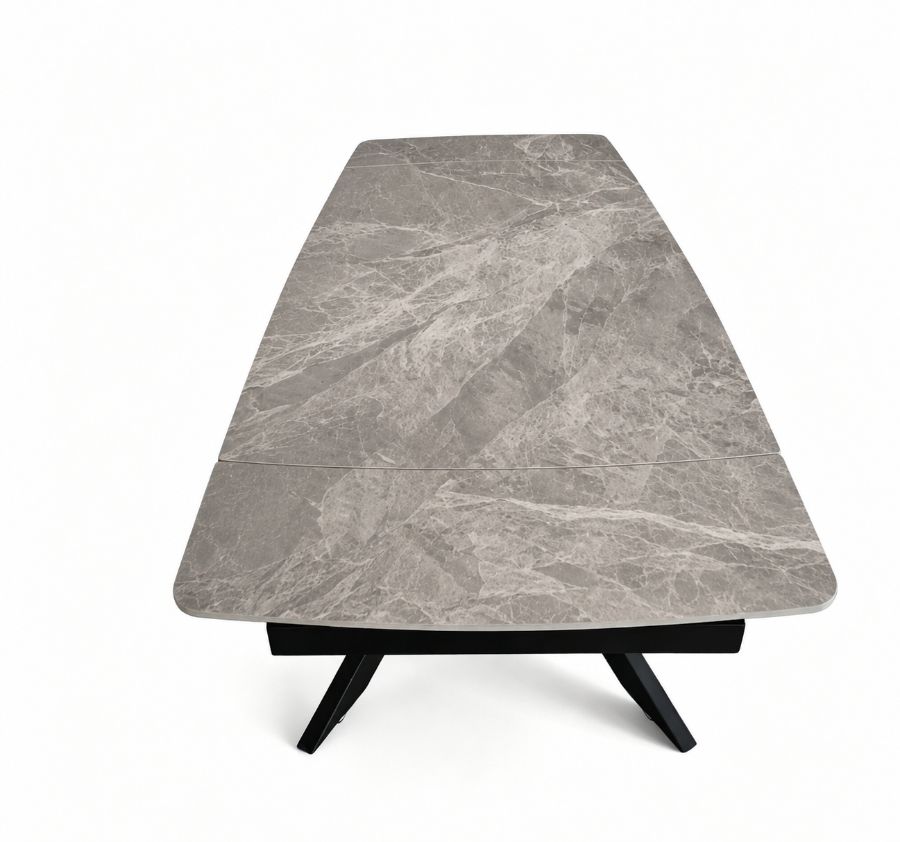 Mesa Dallas extensible · 1,45 a 2,00 m × 80 cm · Gris mármol — foto 4